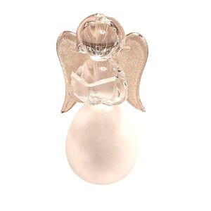 NWOT Angel Glass Bell Ornament Musical Chime Vintage Global‎ Innovations